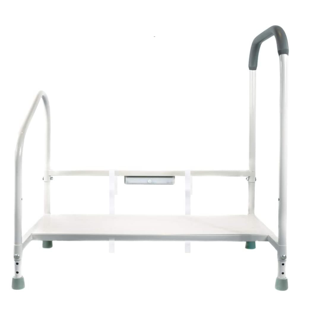 Step2Health Bed Side Step2Bed Fall Prevention Step Stool Platform - Senior.com Step Stools